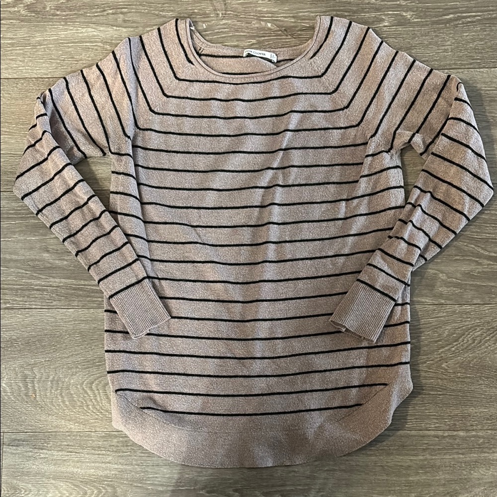 Dusty purple striped sweater
